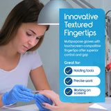 Inspire Nitrile Exam Gloves | The Original Quality Stretch Nitrile Light Blue | 4.5 Gloves Disposable Latex Free Medical EMT (Medium)