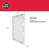 True Blue Allergen 20x36x1 Air Filter , MERV 11, 4-Pack
