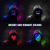 QAQ LED Mask Light Up Mask with Gesture Sensing, Cool Stuff Toys Gifts for Boys Girls, Cool Toys Gifts for Halloween Costumes Christmas Birthday Party