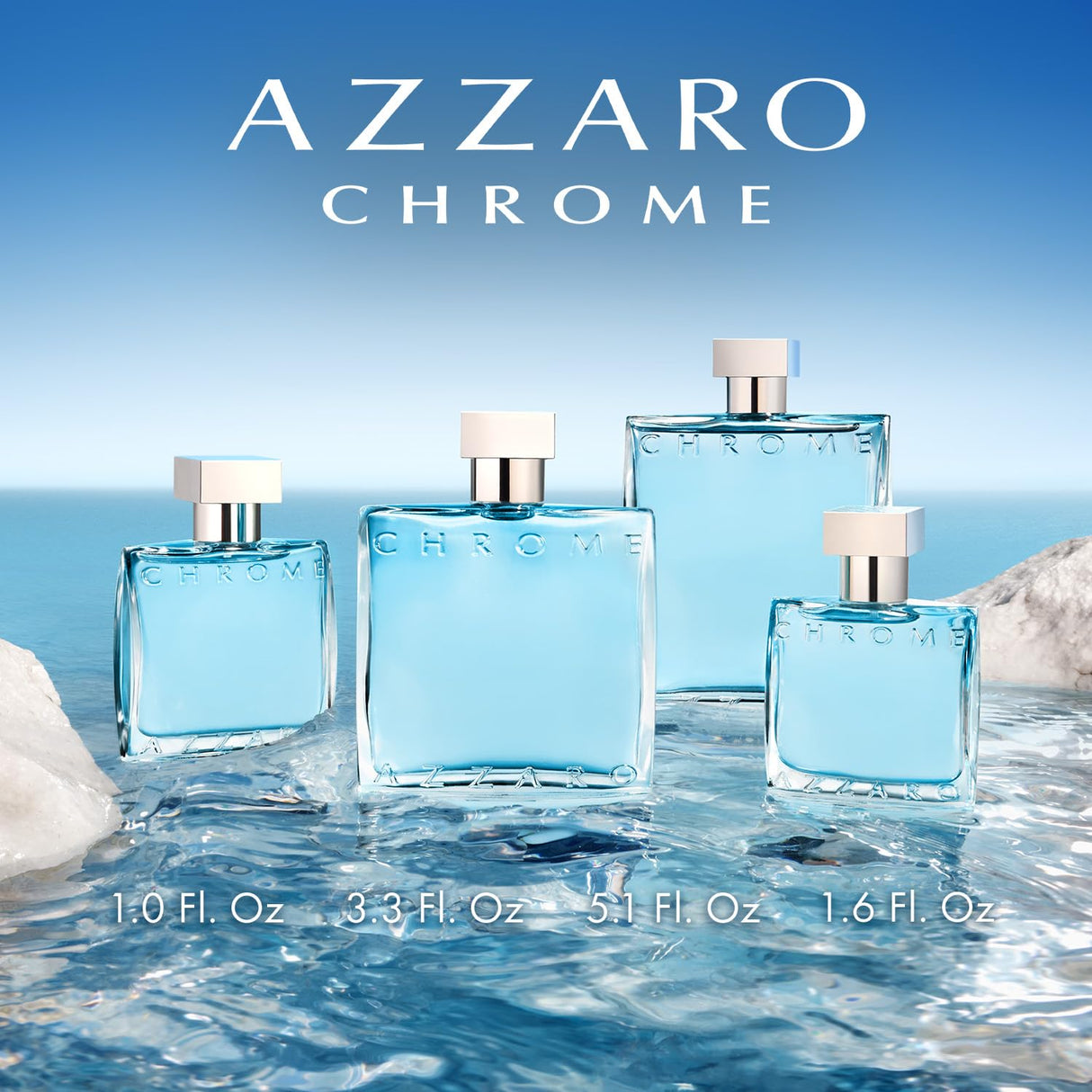 Azzaro Chrome Men's Aquatic Citrus, Woody, Musky Eau de Toilette
