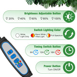 wolezek Grow Lights for Indoor Plants, 2 Pack 6000K LED White Plant Grow Lights Indoor, Full Spectrum Grow Lamp with Clip, Auto ON & Off Timer 6/12/16H, 3 Modes, 5-Level Dimmable Brightness