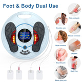 OSITO Foot Neuropathy Machine – Electronic Pulse Foot Circulation Stimulator – EMS & TENS Foot Reflexology Device for Relaxing Tired Feet, Ankles & Legs – FSA/HSA Eligible – Gray