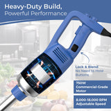 TK Commercial Immersion Blender, 750 Watt/1 HP Variable Speed Motor, 20,000 RPM X-Heavy Duty with Performance Assurance - 16"
