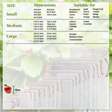 ENPOINT Fruit Bags for Fruit Trees, 100 PCS 6x10 Inch Fruit Protection Bags with Drawstring, Garden Netting Mesh Fruit Cover Bag for Grape, Tomato, Peach, Apple, Flower from Birds Bugs