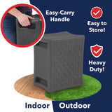Simplay3 Handy Home 3-Level Heavy Duty Work/Garden Seat - 12" x 15" x 9" - Gray, Made in USA