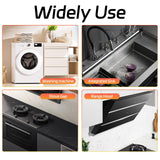 Stainless Steel Stove Counter Gap Cover (2 Pack), Oven Gap Filler, Stove Gap Filler for Kitchen, Range Trim Kit, Easy Clean with Heat Resistant, Adjustable Length 13.8” to 27.6” 1