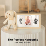 Inkless Hand and Footprint Kit, Boy Girl Newborn Keepsake (Ash Wood)
