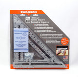 Swanson Tool Co S0107 "Big 12" 12-Inch Speed Square Layout Tool with Blue Book