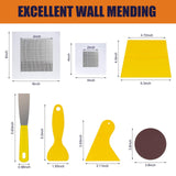 Drywall Repair Kit Drywall Hole Repair Patch Kits Wall Spackle Repair Paste with 8.5OZ White Wall Repair Putty with Scraper, Wall Surface Hole Fill Quick and Easy Solution (3Pack)