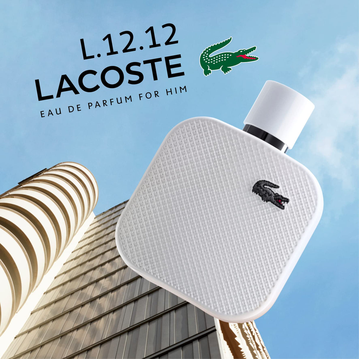 LACOSTE L.12.12 Blanc Eau De Parfum for Men - Father's Day Gift