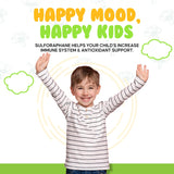 Bossko Sulforaphane Gummies with Omega-3 – Broccoli Sprout Extract, EPA/DHA & Antioxidants – Cellular Health & Mood Support – 90 Vegan Gummies – Mixed Berry Flavors – Sugar-Free