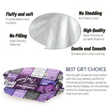 Sister Gifts Blanket, Happy Birthday Gifts for Sister, Unique Gift for My Dear Sis on Mothers Day Christmas - Soft Throw Blanket 60" x 50 (Purple)