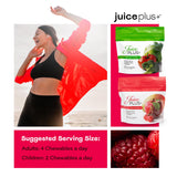 JuicePlus+ Fruit & Vegetable Blend Soft Chews - Tasty Vegan Fruit and Veggie Gummy Vitamins for Adults & Kids - 4 Month Supply (4 Pouches, 30 Chews Each)