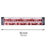RUSPEPA Christmas Wrapping paper-Red and White Paper with a metallic foil shine-Christmas Elements Collection-4 Roll-30Inch X 10Feet Per Roll