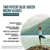 Organic Spirulina & Chlorella Tablets – 4 Organic Certifications, Raw, Non-Irradiated – 50/50 Blue Green Algae Blend – Antioxidant Content Equal to 5 Servings of Vegetables (120 Tablets)