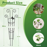 Coomin 32.6in Monstera Plant Support Trellis with One Butterfly, 2P