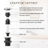 Garbage Disposal Air Switch Kit Sink Top Waste Disposal Long Stainless Steel Polished On/Off Air Button Food and Waste Disposals Part by Etoolcity, UL Listed