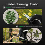 VIVOSUN Pruning Shears for Gardening, Q-Shaped Garden Scissors for Plants