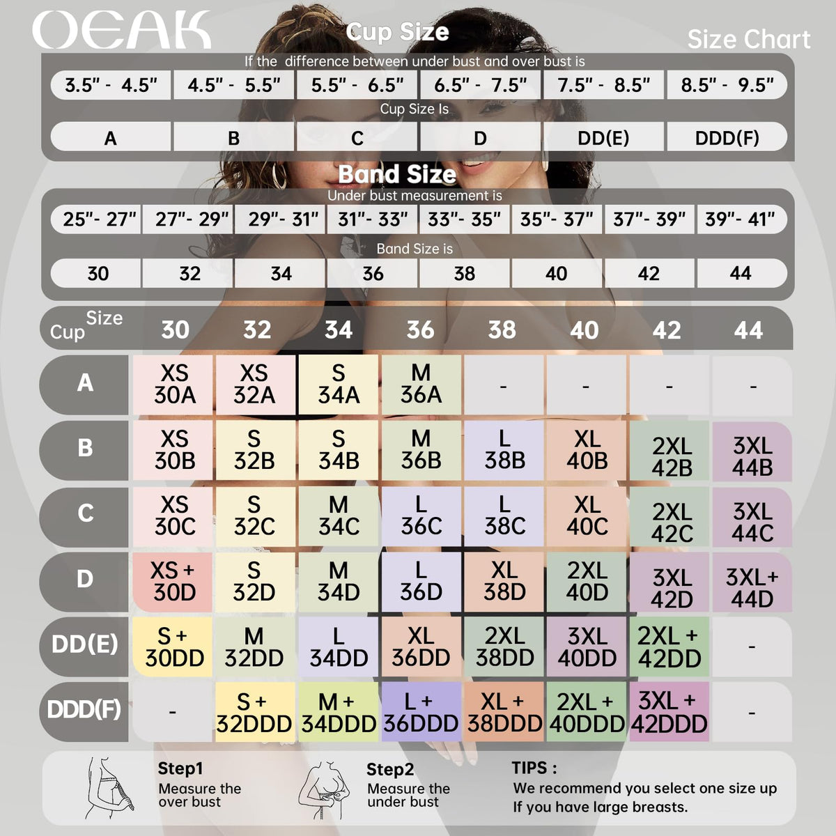 OEAK Womens Deep V Bras Wireless Comfortable Bra Supportive No Underwire Bras Tshirt Push Up Bralettes Plunge Seamless Bra Black L