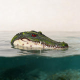 Benhurb Pond Floating Alligator Head Decoy, Pools Float Fake Gator Head Duck Detterent Crocodile Head Decoy for Koi Garden Yard Decoration Swimming Pool Animal Protector