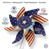 250th Anniversary USA Freedom Wind Spinners, Patriotic Pinwheels Red White Blue Decor for 4th of July Memorial Day Yard Lawn Parade Party, 12Pcs America 250 Decorations 1776-2026