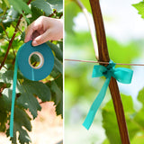 TELENT OUTDOORS 10 Pcs 150 Feet x 1/2" Wide Stretch Tie Tape Green Plant Garden Tie, Garden Vinyl Stake for Branches, Climbing Planters, Flowers