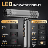 Hair Blow Dryer, QUICO 120-240V Global Dual Voltage Hair Dryers for Women, 5X Faster 120000 RPM BLDC Blow Dryers, 500 Million Negative Ions, High-Speed Mini Hair Dryer, Cold/3 Heating/3 Speed Settings