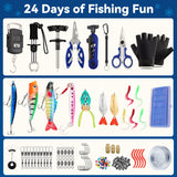 Fishing Advent Calendar 2026 Men Teen 24 Days Assorted Fishing Accessories