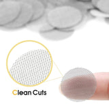 200 PCS 1/2 Inch Stainless Steel Pipe Screens, 1/2 Inch Metal Pipe Screen with Metal Box