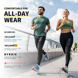 CAMBIVO 2 Pack Knee Brace, Knee Compression Sleeve for Men and Women, Knee Support for Running, Workout, Gym, Hiking, Sports (Beige,Medium)