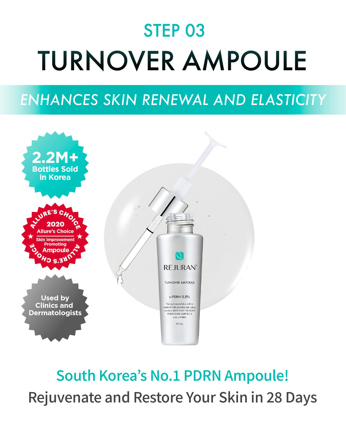 REJURAN® Total Aesthetic Skincare Set - Rejuvenating Daily Skincare Kit with c-PDRN® for Anti-Aging, Firming & Deep Hydration | Special Gift Set for Radiant, Youthful Glass Skin. Korean Skincare.