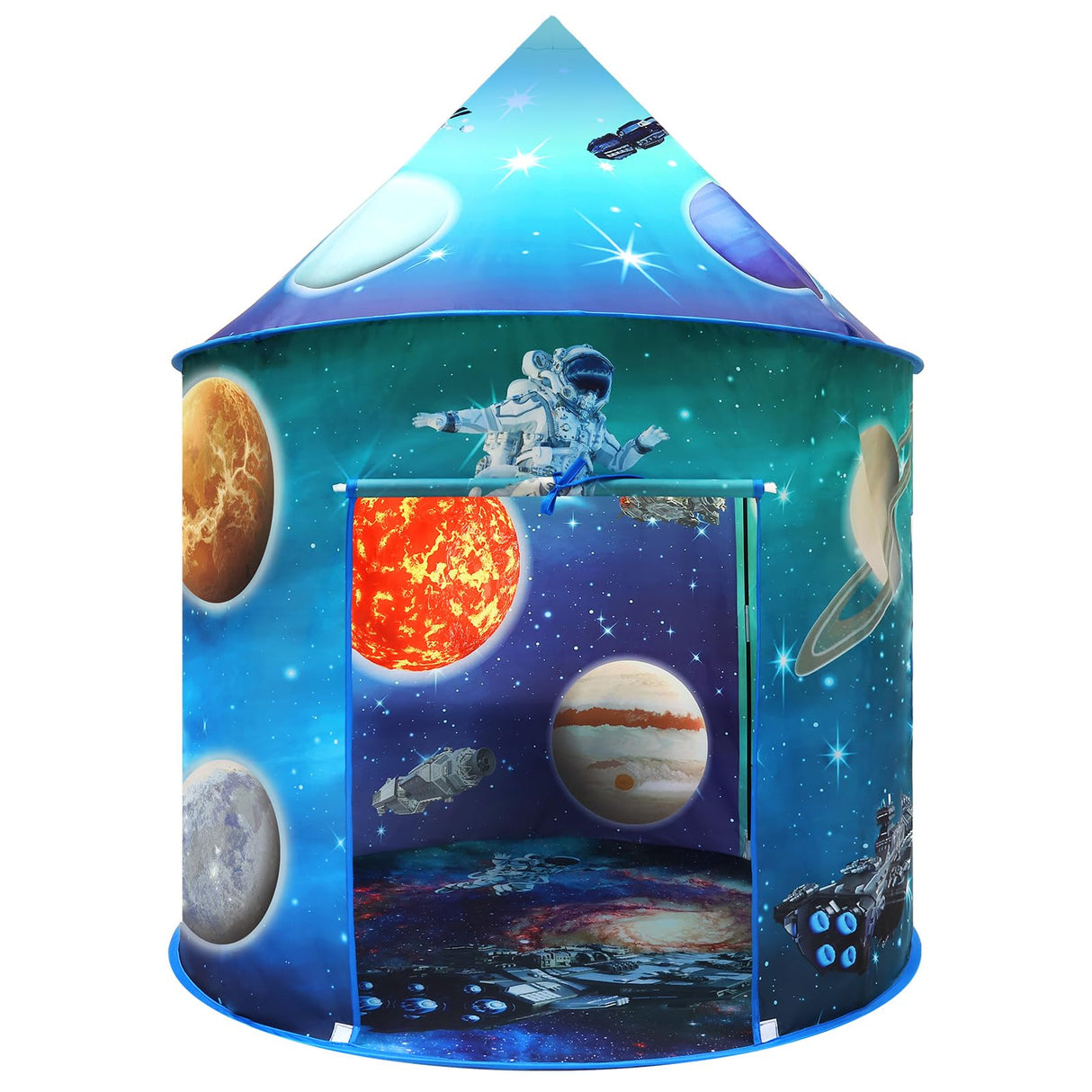 Kaivee Space World Play Tent Pop Up Kids Indoor Sensory Playhouse Children Foldable Kids Tent for Boys Girls Toddler as 3 4 5 6 7 Years Gift as Birthday Christmas Toys