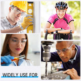 Salfboy 10 Pack Clear Safety Glasses with ANSI Z87.1 Scratch Resistant Eyewear for Women Man Lab Goggles Eye Protection
