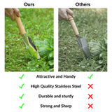 SOLIGT 8 Piece Garden Tools Set with Basket, Gardening Gifts for Women Men
