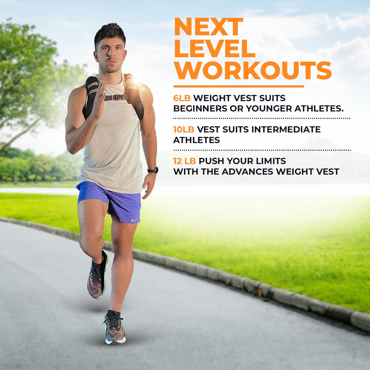 Weighted Vest 6lb, 10lb, 12lb, 25lb, 35lb, 45lb, 60lb Removable Iron Weights for Men and Women Workout for Calisthenics and Fitness Sport Training (Purple, 12 LB)