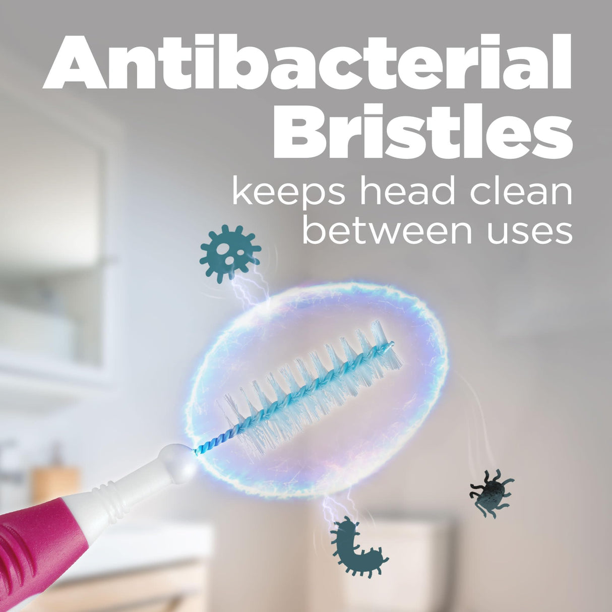 GUM Proxabrush Go-Betweens - Moderate - Interdental Brushes - Soft Bristled Dental Picks for Plaque Removal Health - Safe for Braces & Dental Devices, 10ct (Pack of 6)