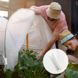 64 Pcs PVC Pipe Clips Greenhouse Clips for 1/2 Inch Greenhouses PVC Pipe, Row Covers, Pool Cover, Garden, Shelters, Bird Protection, 2.4 Inch Long (White)