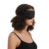 Alaska Bear Sleep Mask Silk Eye Cover with Shaped Padding for Pressure-Free Sleeping, Foam Insert, Upgrade Contour Over Conventional Flat Satin Eye Masks, Machine Washable