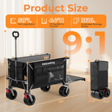 Holacamking 58" L Extender Collapsible Wagon, Extra Long with Tailgate