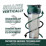 HELIMIX 2.0 Vortex Blender Shaker Bottle Holds upto 28oz | No Blending Ball or Whisk | USA Made | Portable Pre Workout Whey Protein Drink Shaker Cup | Mixes Cocktails Smoothies Shakes | Top Rack Safe