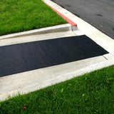 Rubber-Cal "Ramp-Cleat" Non-Slip Outdoor Rubber Mats - 1/8 in x 3 ft x 8 ft Floor Mat