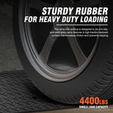 DNA MOTORING 6.3" Rise Rubber Curb Ramp Heavy Duty Loading Driveway Ramp Threshold Ramp 38.5 in L x 19.6 in W x 6.3 in H for Loading Dock, Warehouse, Wheelchair, Motorcycles, Cars, TOOLS-00652