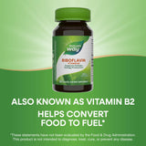 Nature's Way Riboflavin Vitamin B2, Supports Cellular Energy Production*, Vegan, 30 Tablets (Packaging May Vary)