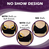 Mommyz Love Breast Shells & Milk Catcher for Breastfeeding No Plugs - Breast Milk Catcher to Relieve & Protect Cracked Sore & Engorged Nipples - Breast Shells Milk Collector for Leaking Milk (2 Pack)