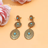 NEWITIN 15 Pieces Gold Bohemian Jewelry Set for Women Turquoise Jewelry Set