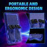 R36MAX Retro Handheld Game Console,64GB Open Source System Support 30+ Emulator Console,4.0 Inch IPS Screen Retro Gaming Console,4000mAh Battery,Portable Video Game Console for Christmas (Blue)