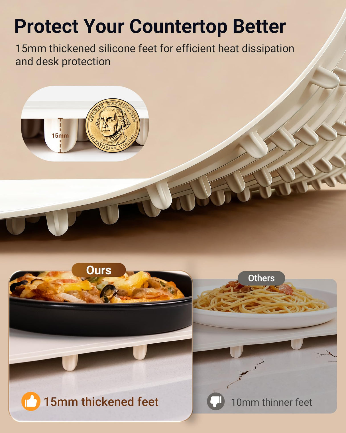 42"x16" Warming Mat for Food Extra Large, Extendable Food Warming Mat, Electric Warming Tray for Buffets Party with 7 Adjustable Temperature, 6 Timer, Silicone Food Warmer for Parties Home Countertop