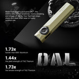 OLIGHT ArkPro Ultra EDC Flat Flashlight, Rechargeable Portable Flash Light, 1700 Lumens with White LED, UV and Green Beam for Working, Emergency, Camping, Everyday Carry (Olive Green CW)