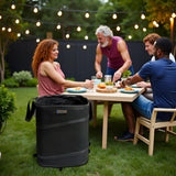 YUDI & GARDEN 19 Gallon Square Collapsible Yard Waste Bin