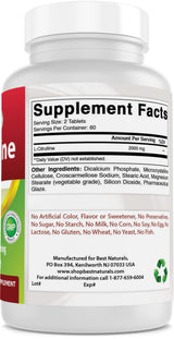 Best Naturals L-Citrulline 2000mg/Serving - Non-GMO - Gluten Free - 120 Tablets (120 Count (Pack of 3))